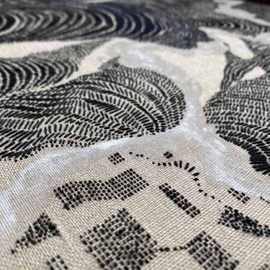 Meri Sawatzky, Information Landscape (detail), 2023. - TextileArtist.org