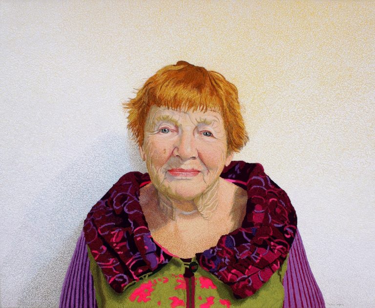 Malin Lager: 'Oil paintings' with silk thread - TextileArtist.org