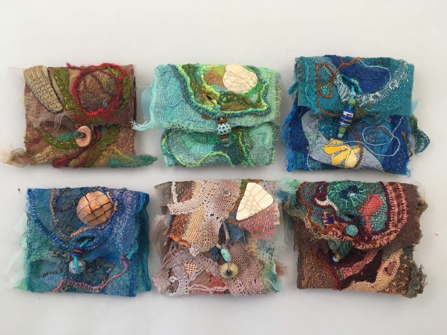 Julie B. Booth: Talisman Pouches - TextileArtist.org