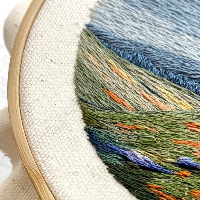 Cassandra Dias: Miniature embroidery landscapes - TextileArtist.org