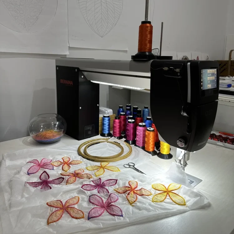 Meredith’s Bernina Q20 sewing machine