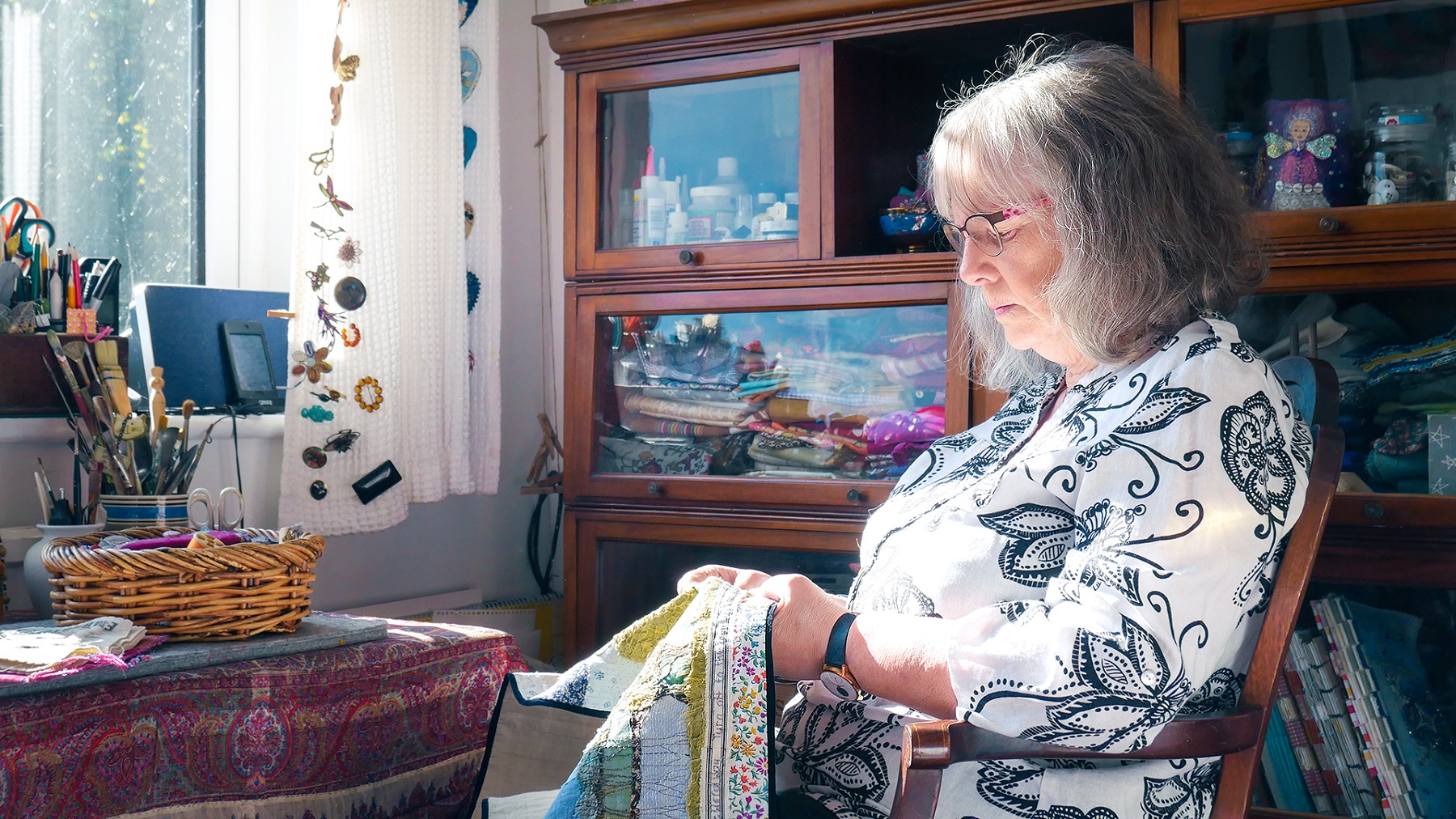 Jane King in her studio