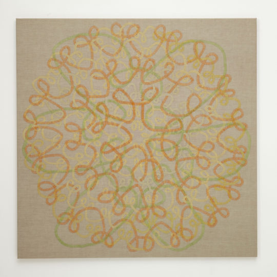 Åse Ljones, a childhood, 2015, 120x120cm, Hand stitch