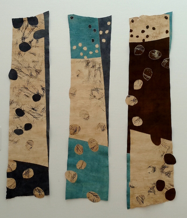 Bobby Britnell, Ekyokubala 1,2,3, Bark cloth, 2015