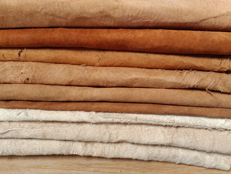 Bobby Britnell, Range of bark cloth showing different colour tones