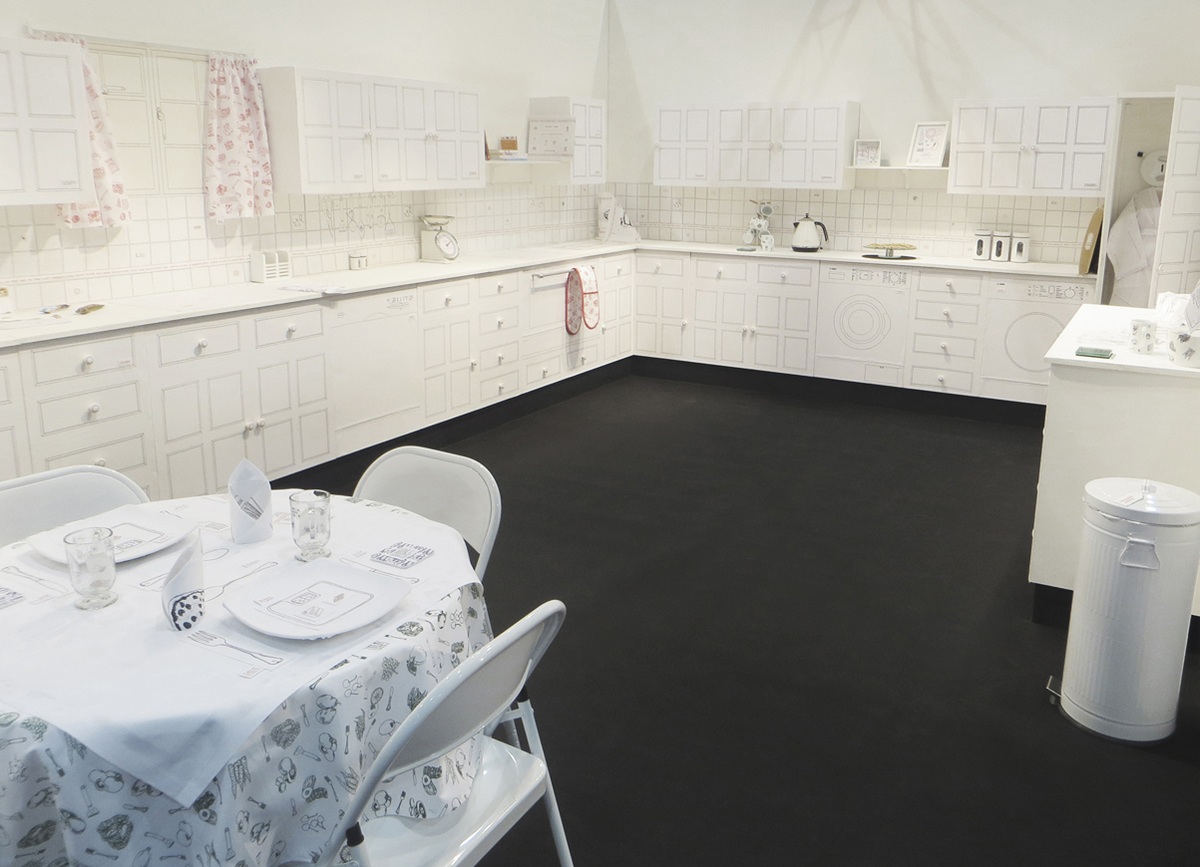 Caren Garfen: She Was Cooking Something Up, 2014, Installation