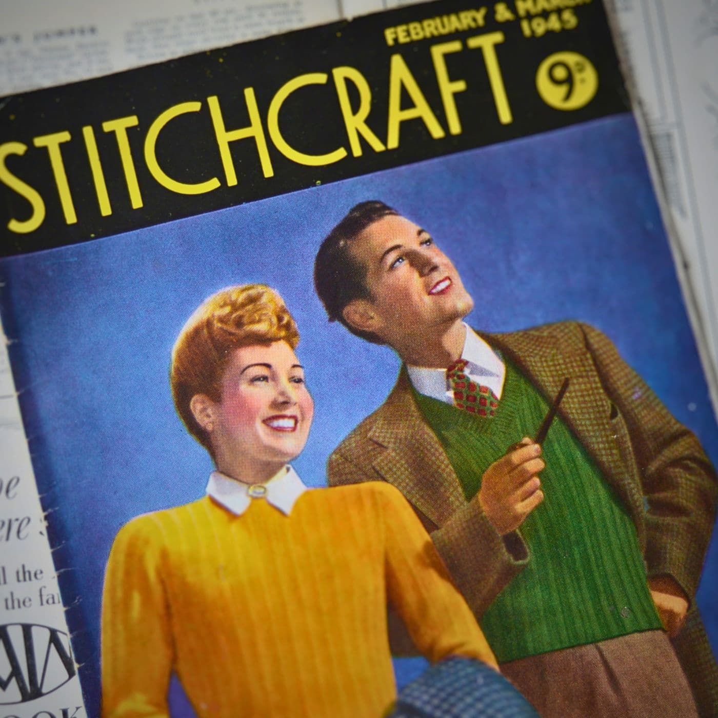 a magazine with a man and woman on it