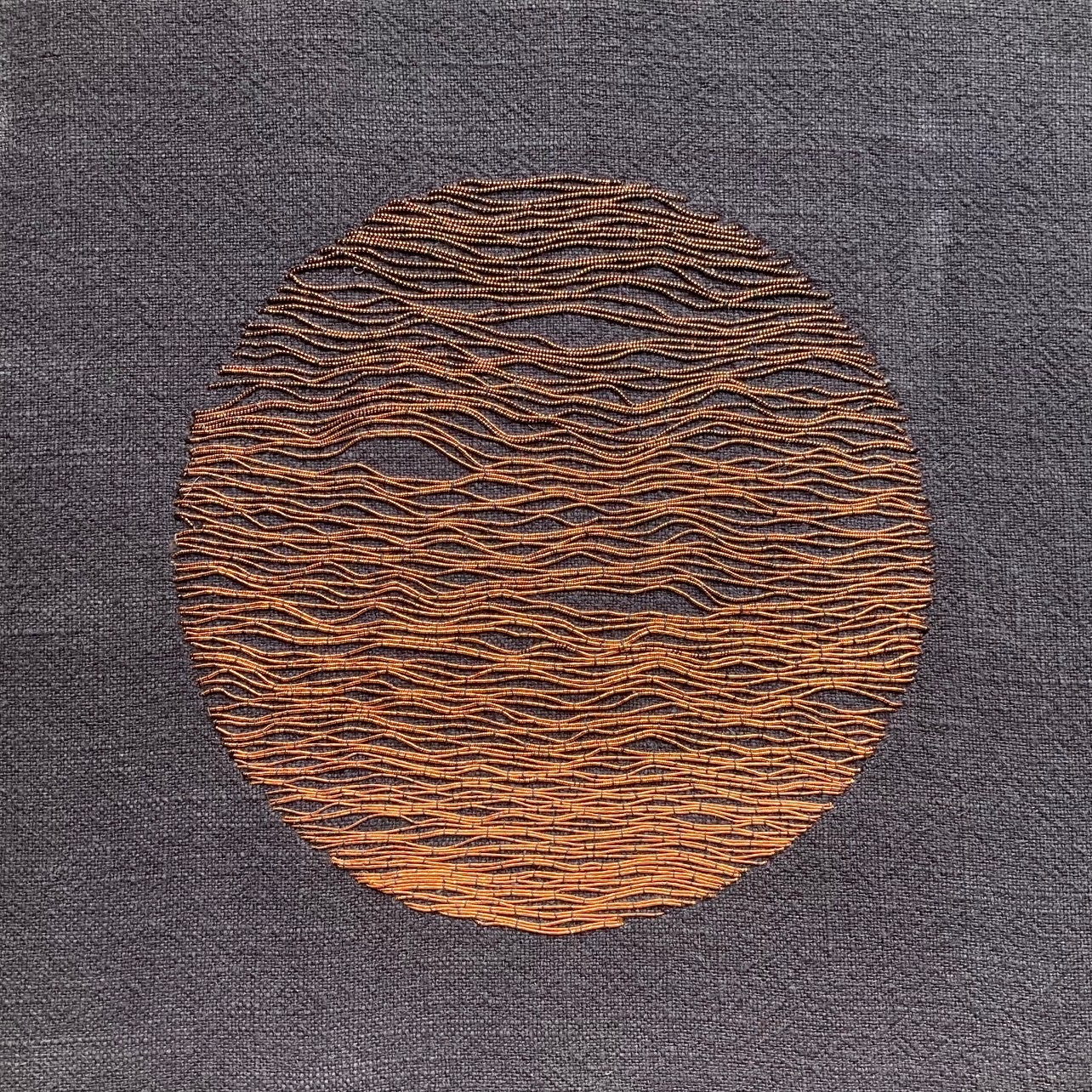 Hanny Newton: Initial Copper Embroideries, 2020