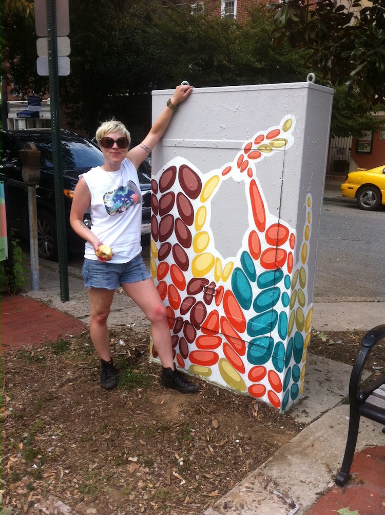 Kelly Kozma, Mural in Queen Village, Philadelphia, 2014