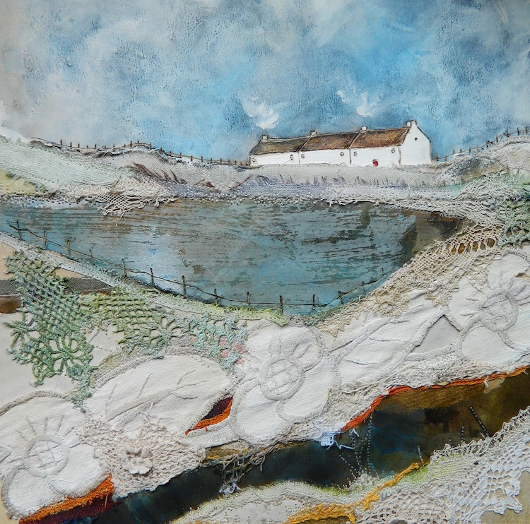 Louise O'Hara, A row of cottages by the lake, 2016