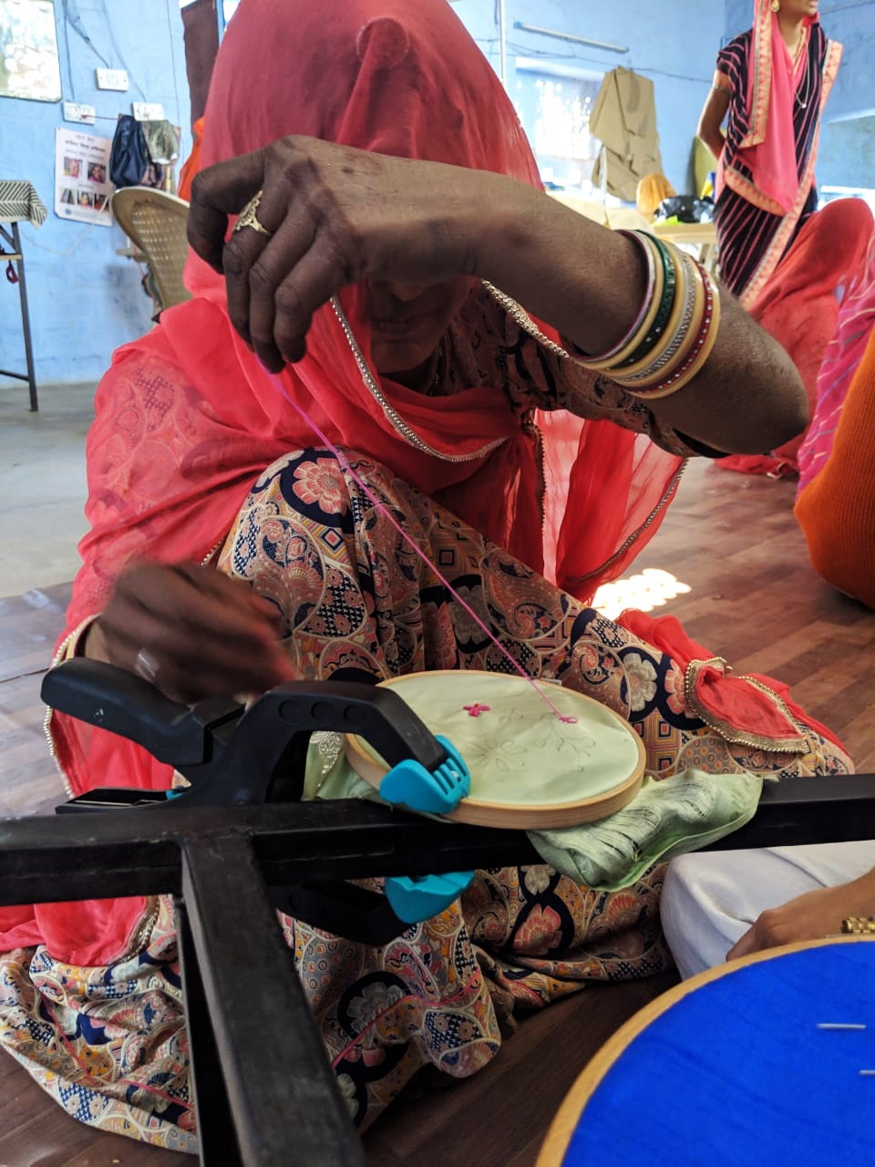 Saheli Women: Trying some new stitches, 2019, Thread embroidery