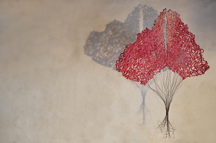 Patrizia Polese: Gingko, 2014, iron yarn and sisal