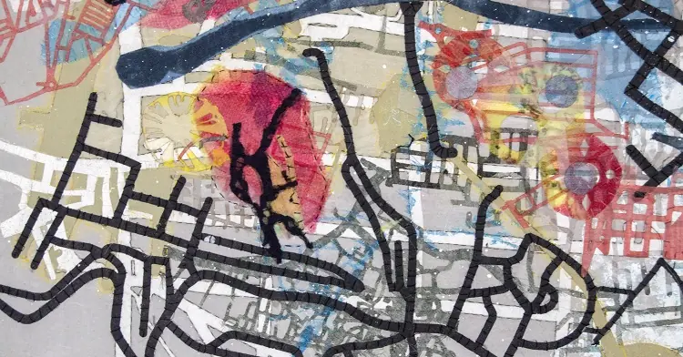 Valerie Goodwin: Map Abstractions (Detail)