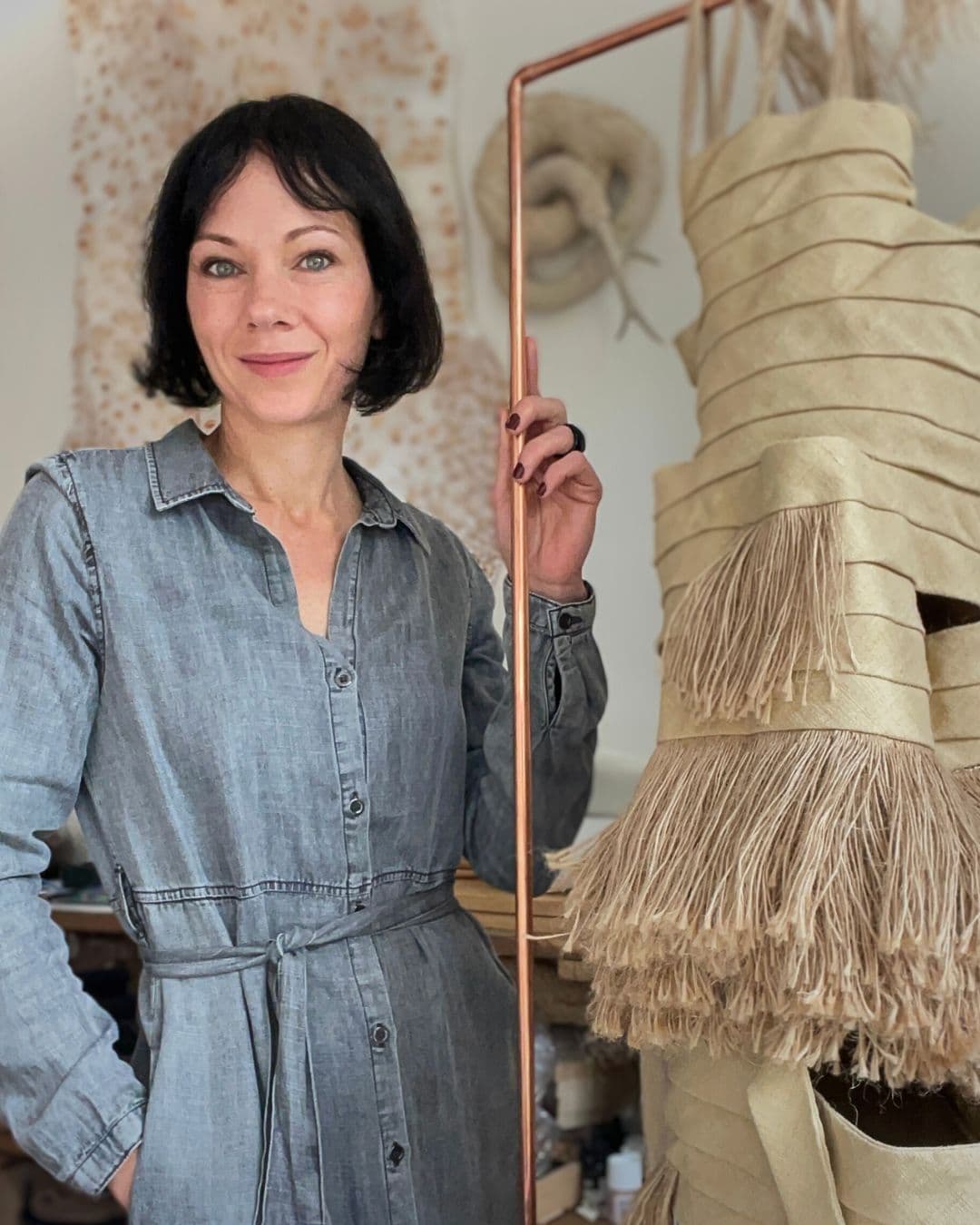 Tina Marais in her studio in Lyon, France.