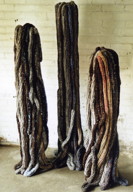 A textile art installation or sculpture by Ine Van Son