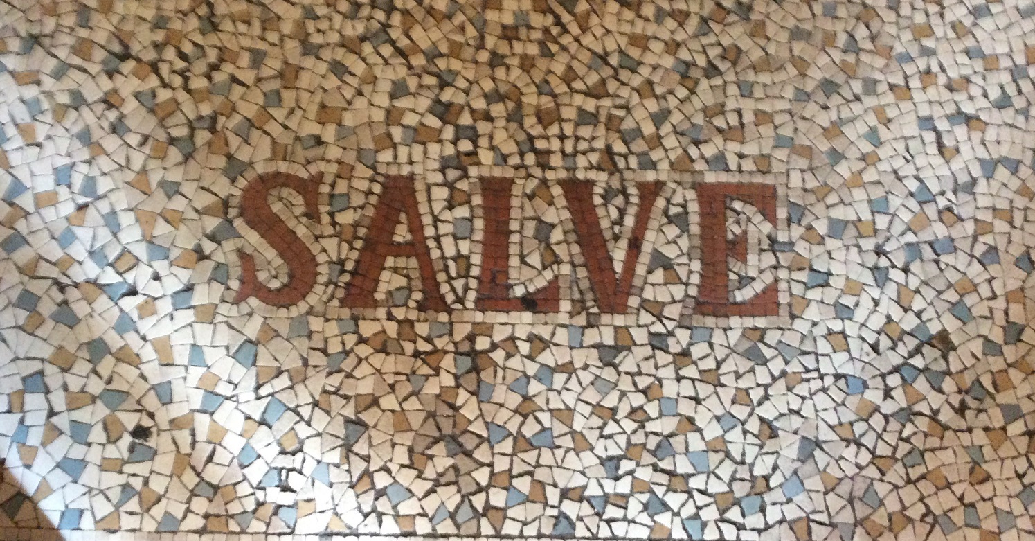 Haf Weighton: Salve mosaic at Rookwood hospital, Cardiff in South Wales