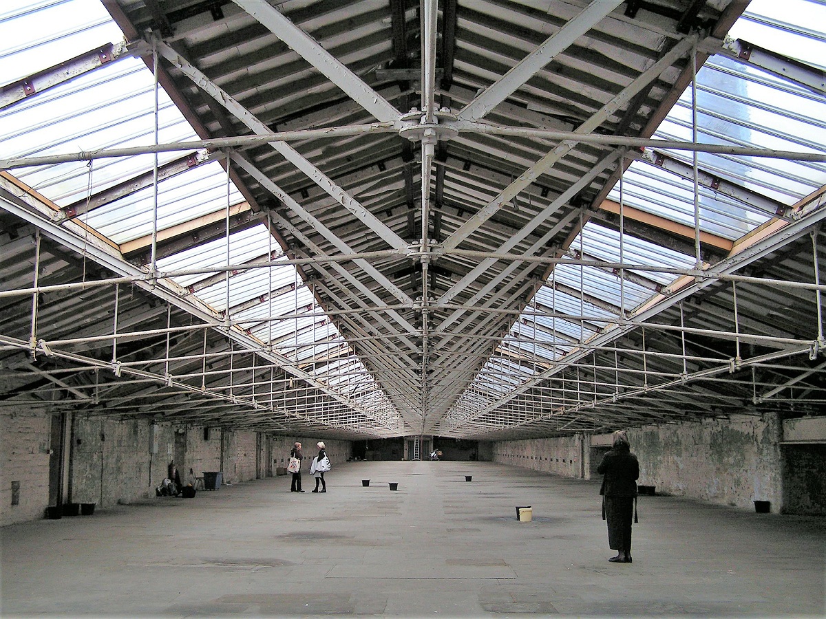 Caroline Bartlett: The spinning hall, Salts Mill - site visit