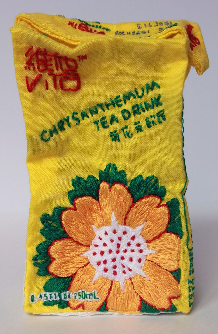 Jessica Tang, Chrysanthemum Tea Drink, 2016, 4"x2.5"x1.5"